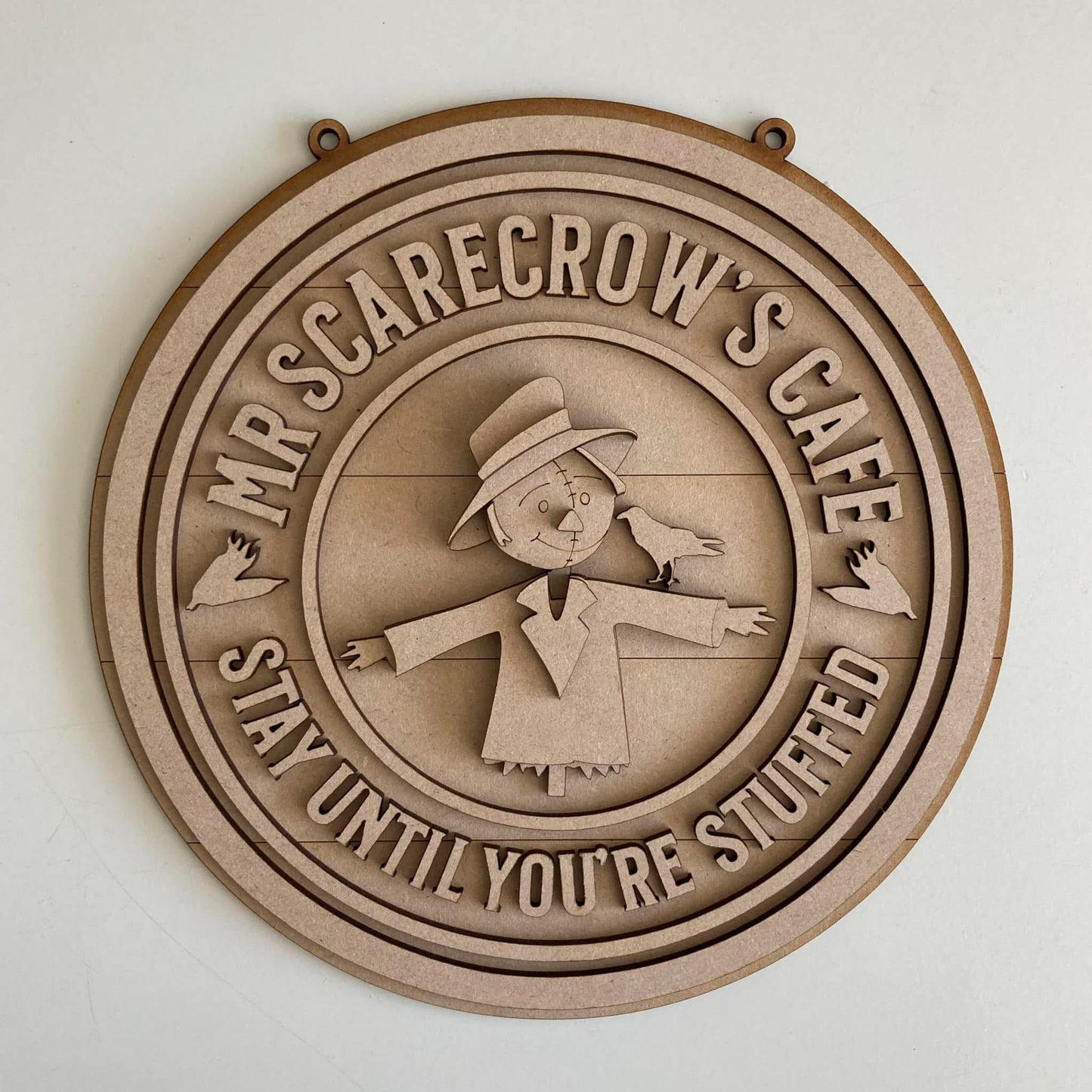 20cm Mr Scarecrow's Cafe Sign