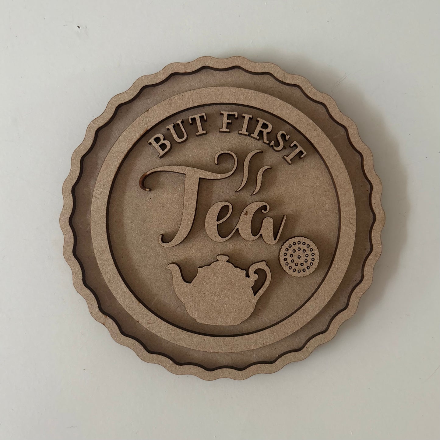 12.5cm But First Coffee Decoration