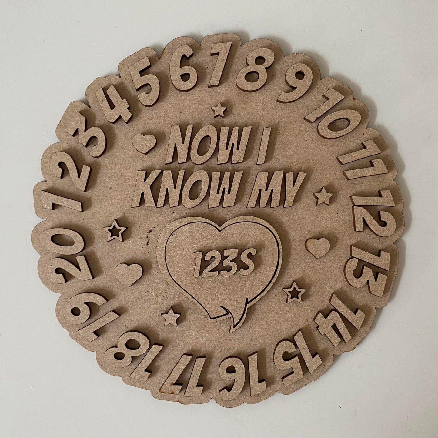 20cm Numbers Sign
