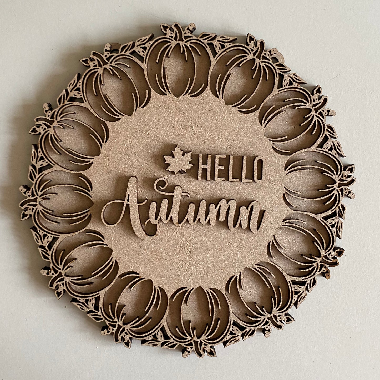 20cm Hello Autumn Pumpkin Wreath