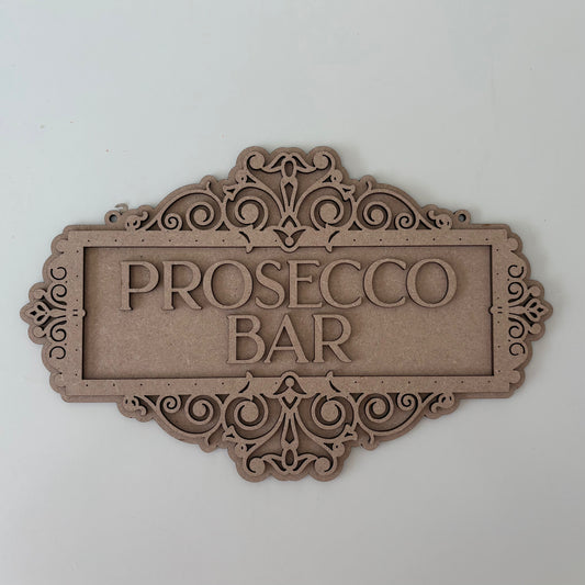 30cm Prosecco Bar Sign