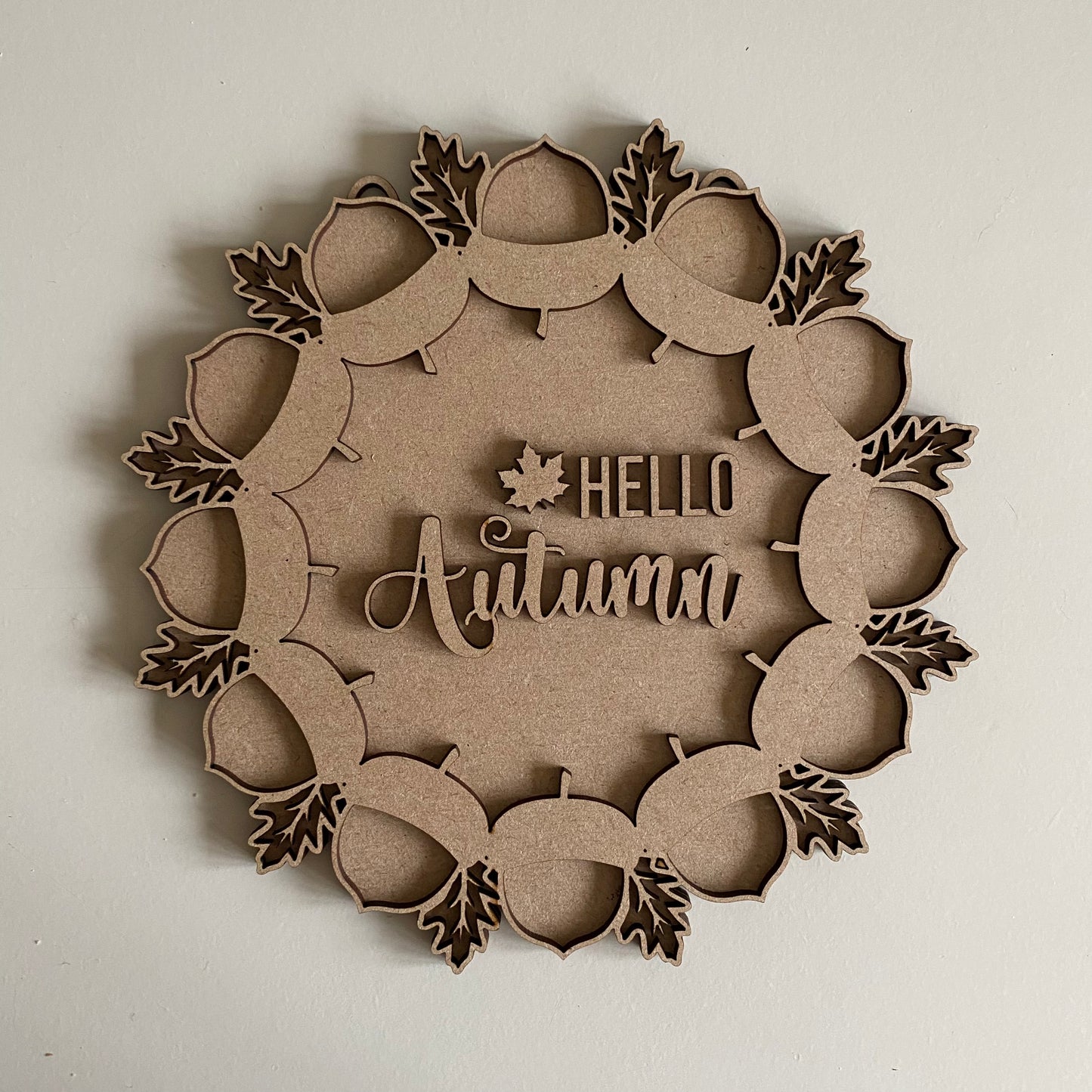 20cm Hello Autumn Acorn Wreath Kit