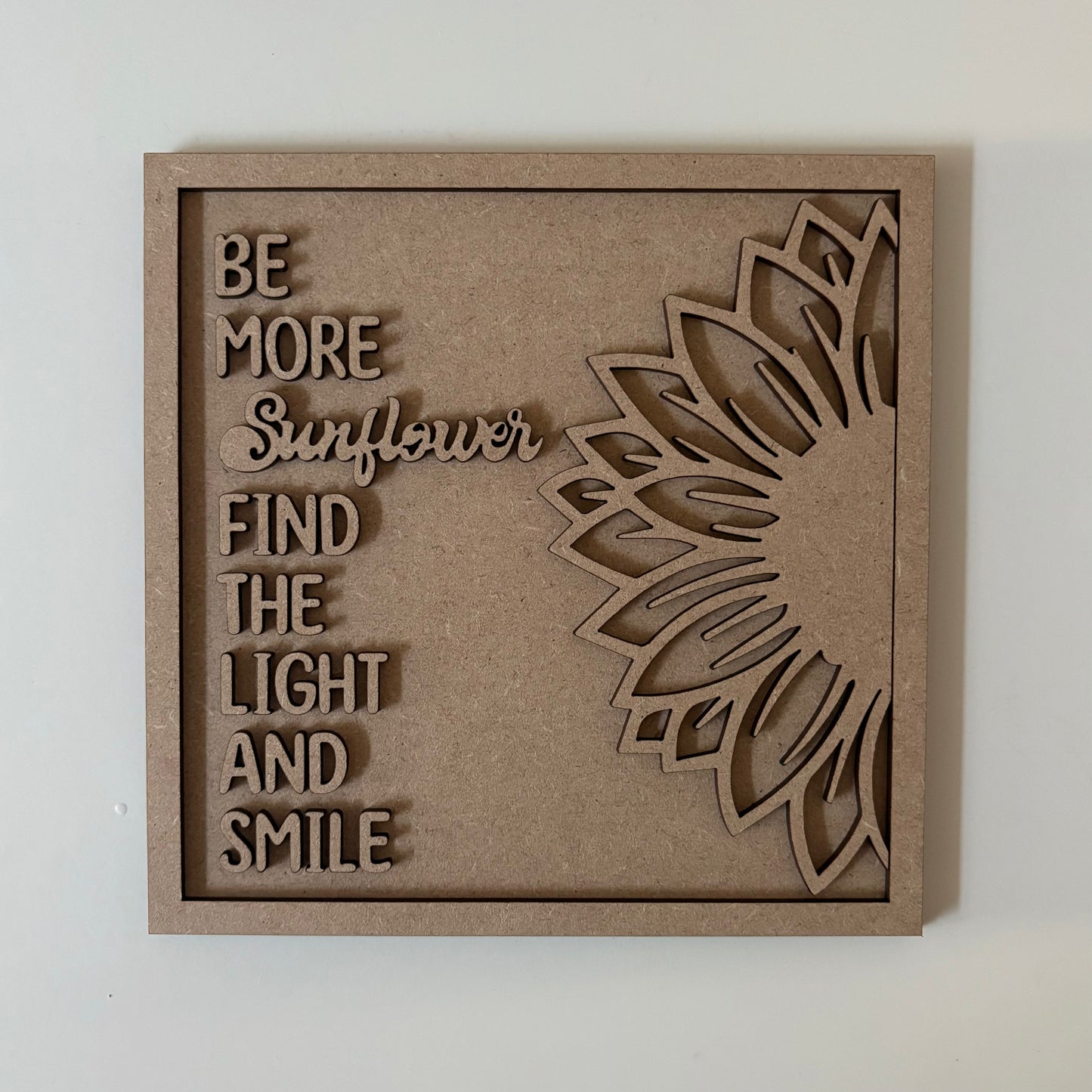 19cm Be More Sunflower Sign