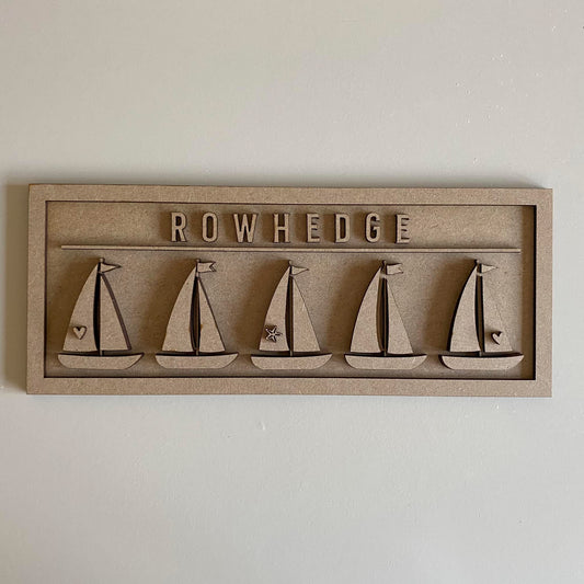 30cm Sailboats Sign