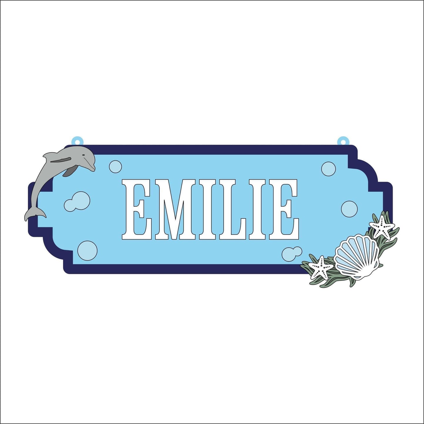 30cm Dolphin Street Sign