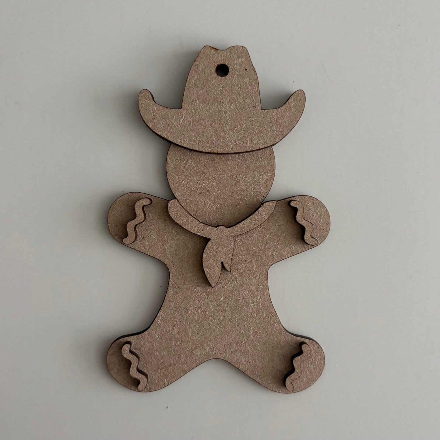 10cm Cowboy Gingerbread Character