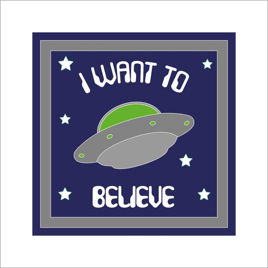 19cm I Want To Believe Sign