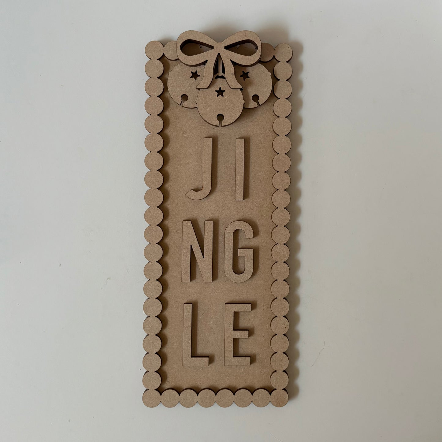 30cm Jingle Rectangle Sign