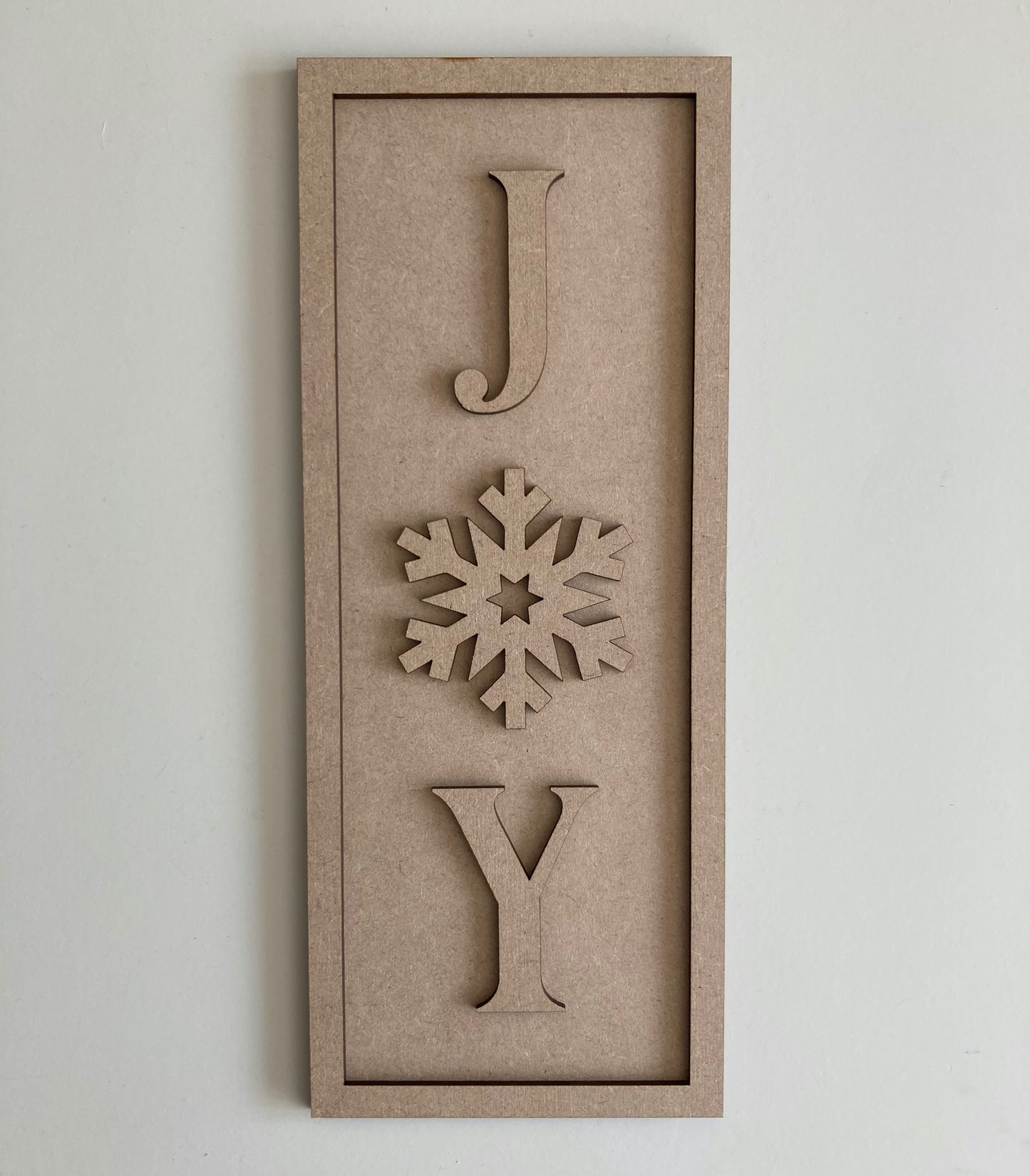 30cm Joy - Snowflake Sign