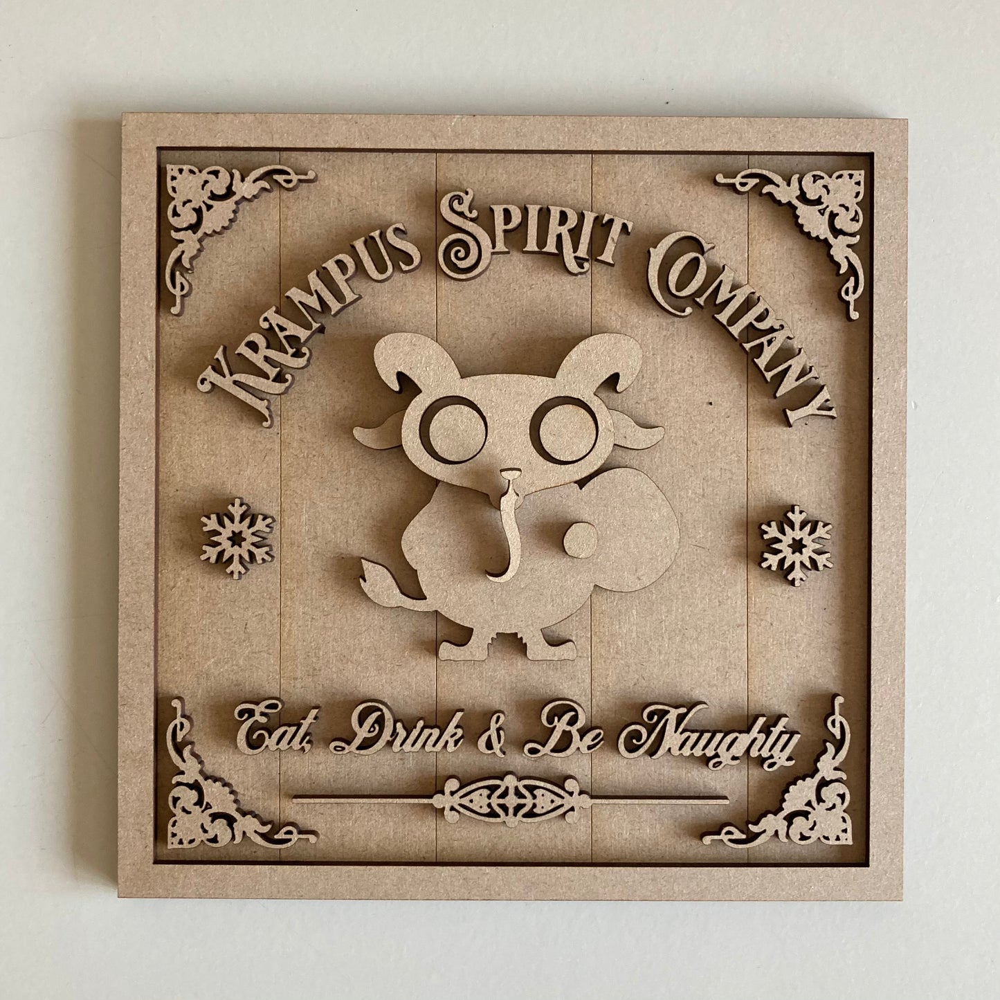 19cm Krampus Spirit Company Sign