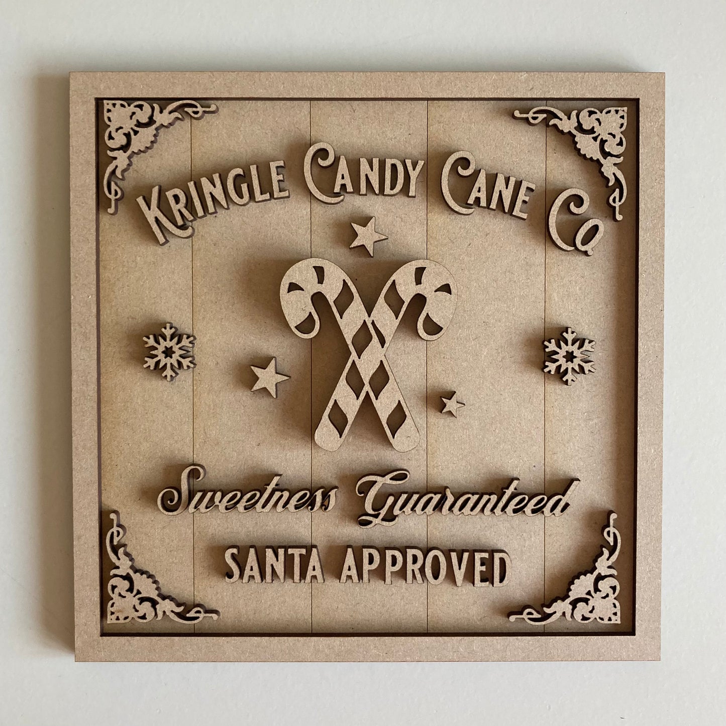 19cm Kringle Candy Cane Co Sign