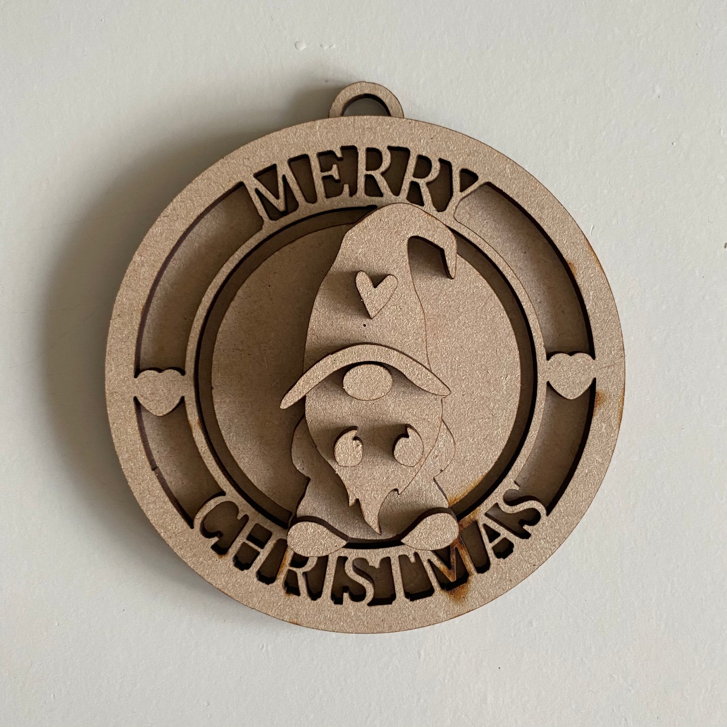 10cm Male Gonk Merry Christmas Bauble