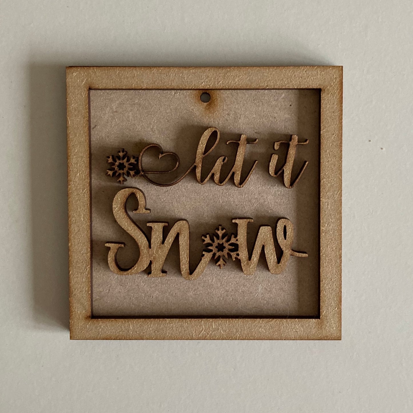 9cm Let It Snow Mini Frame