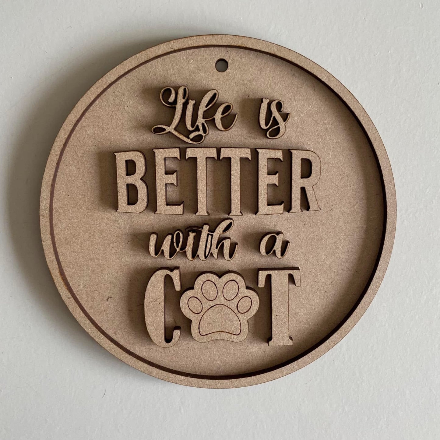 12.5cm Life Is Better With A Cat Bauble
