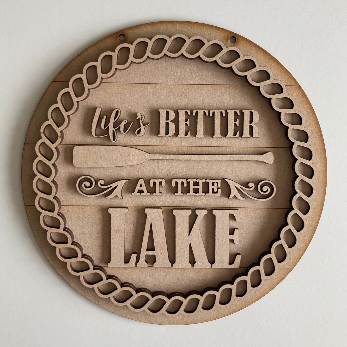 20cm Life's Better At The Lake Sign