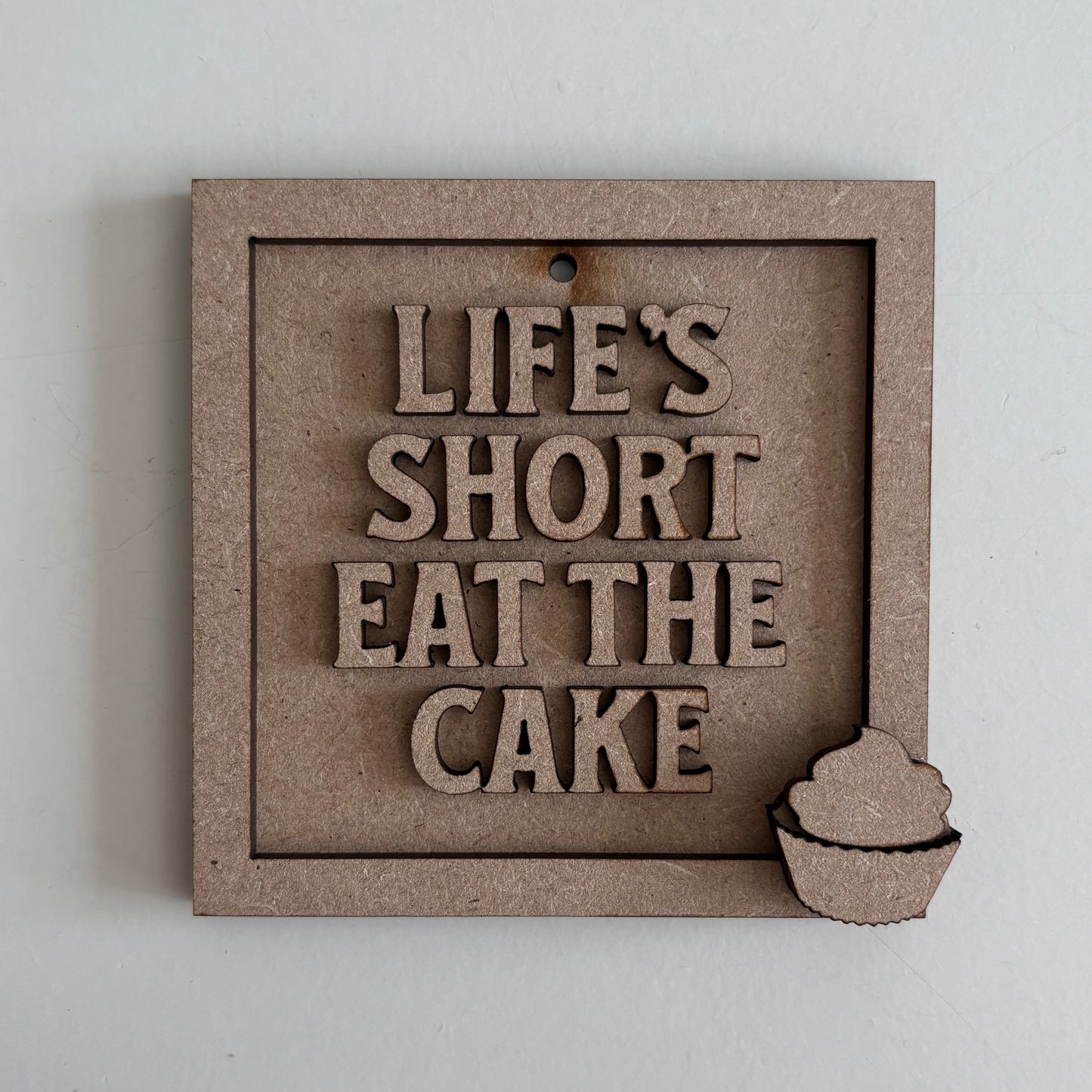9cm Life's Short Eat The Cupcake Mini Frame
