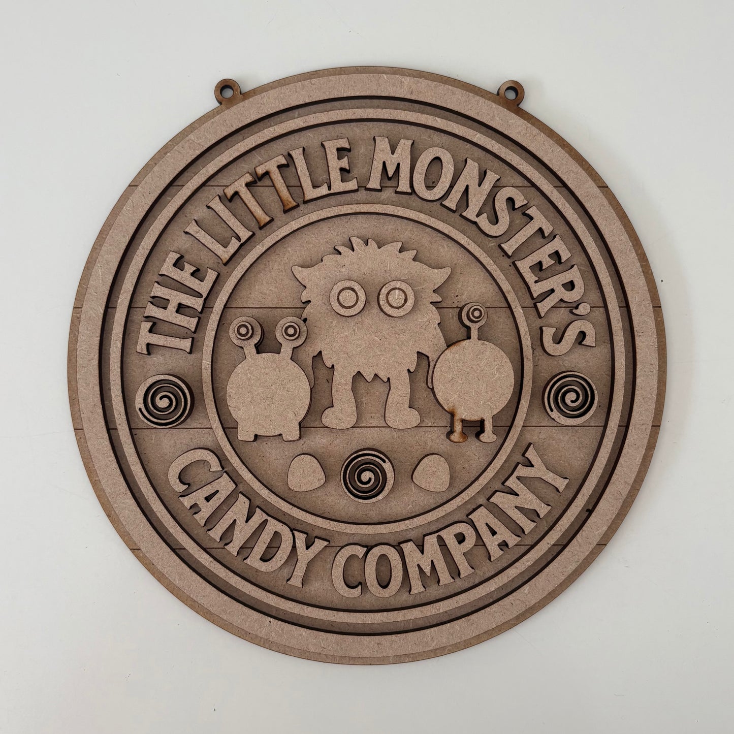 20cm The Little Monster's Candy Company Sign