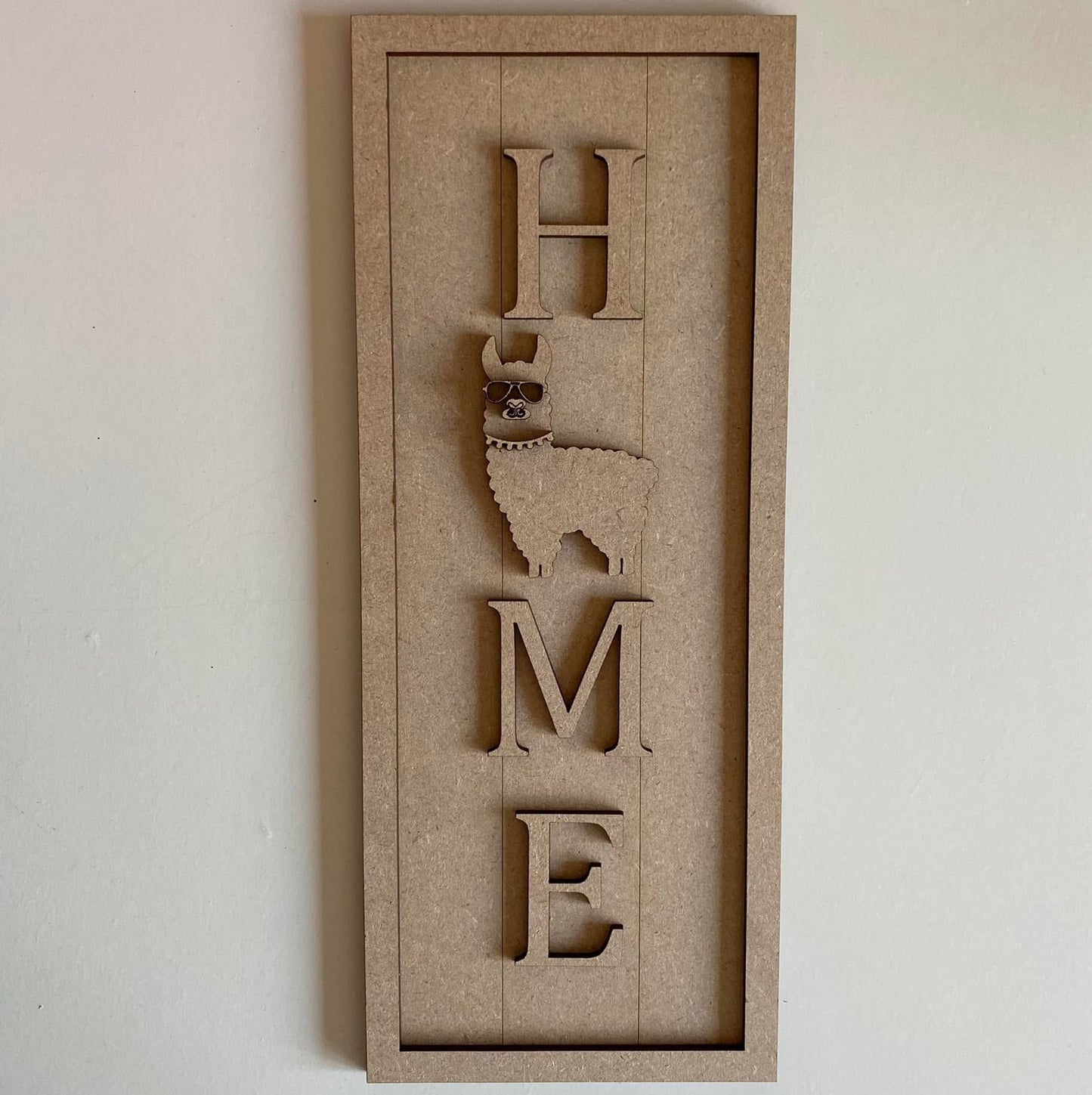 30cm Home - Llama Sign