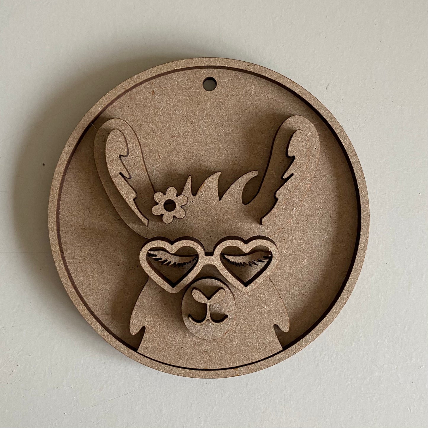 10cm Llama Round Bauble