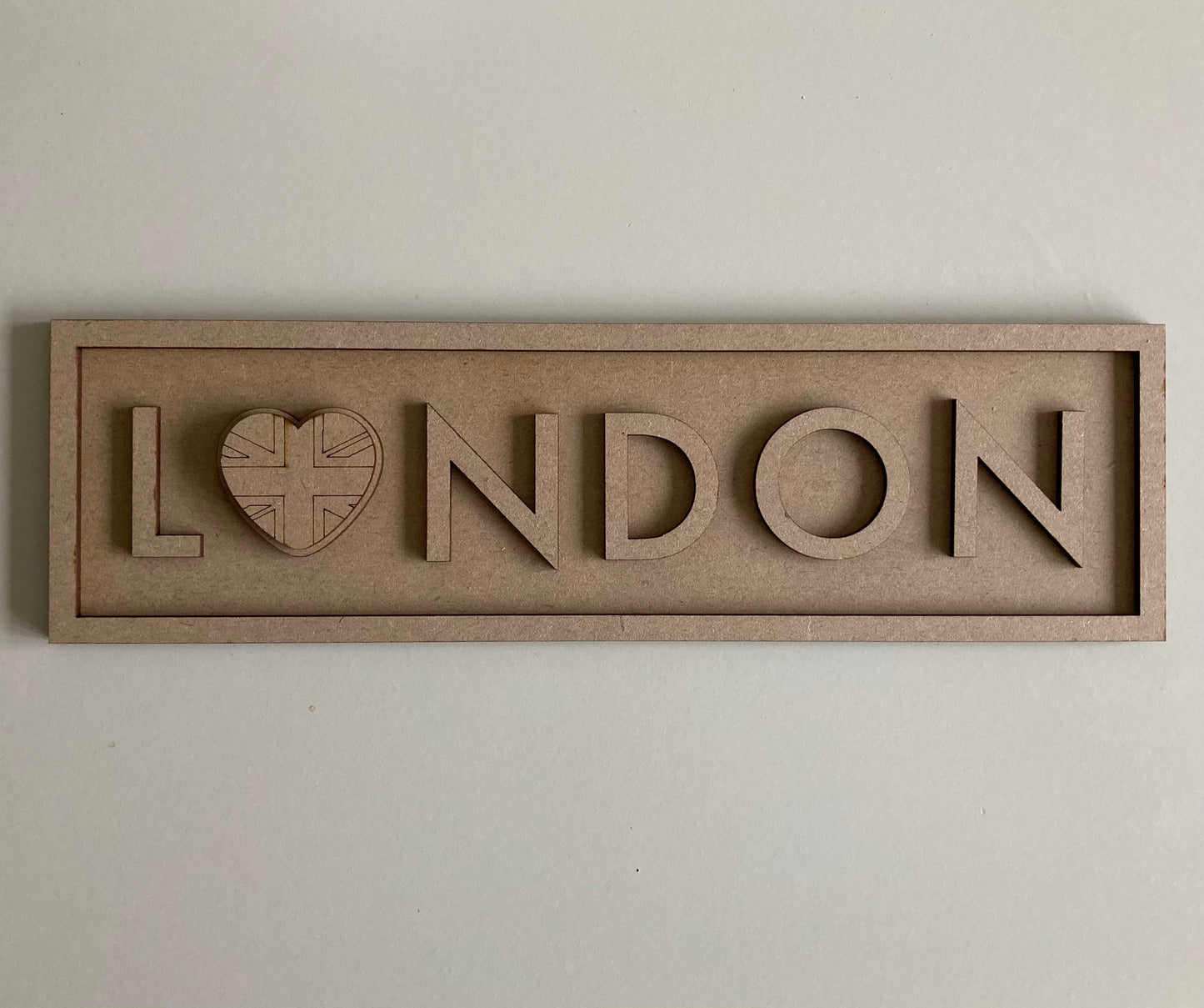 30cm London Rectangle Sign
