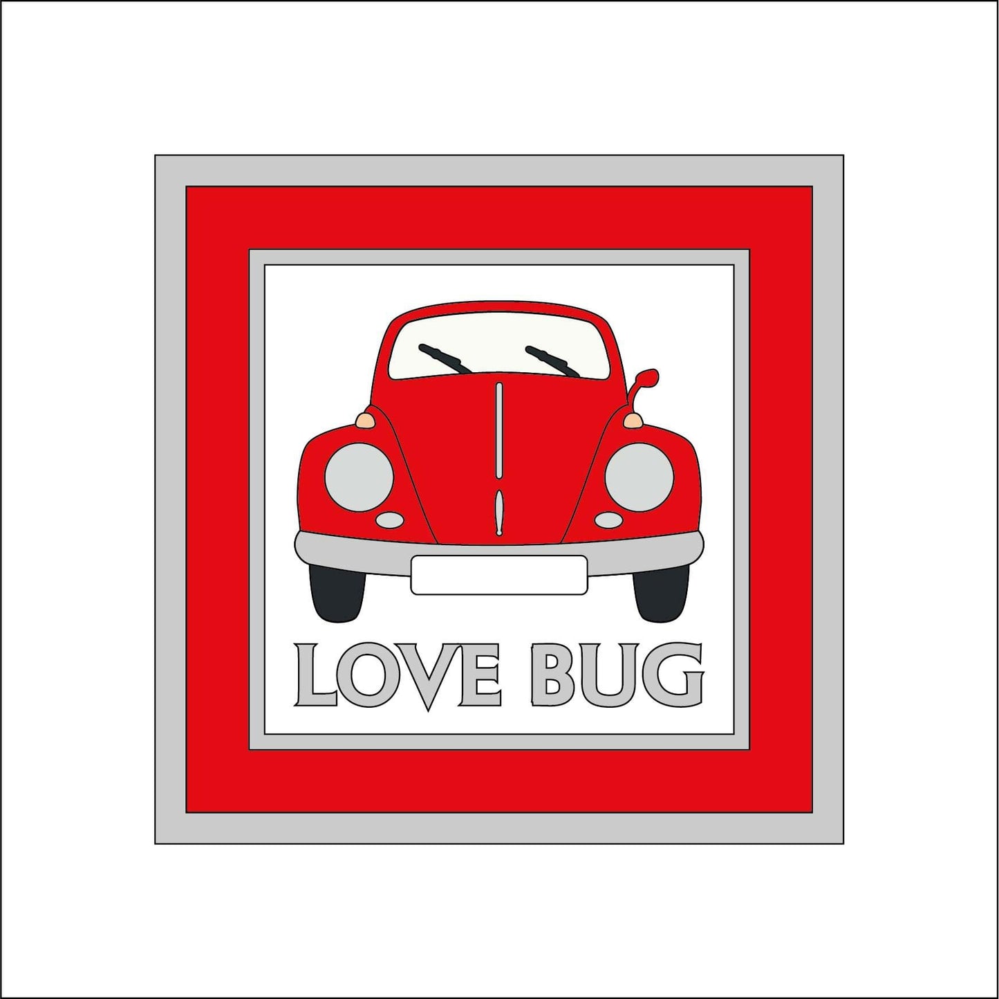 15cm Love Bug Beetle Sign