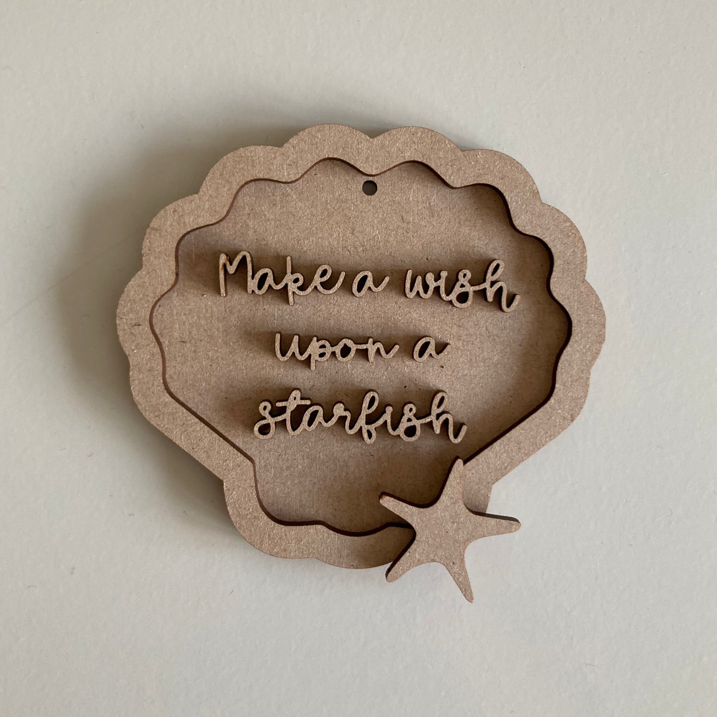 9cm Make A Wish Upon A Star Fish Shell Mini Frame