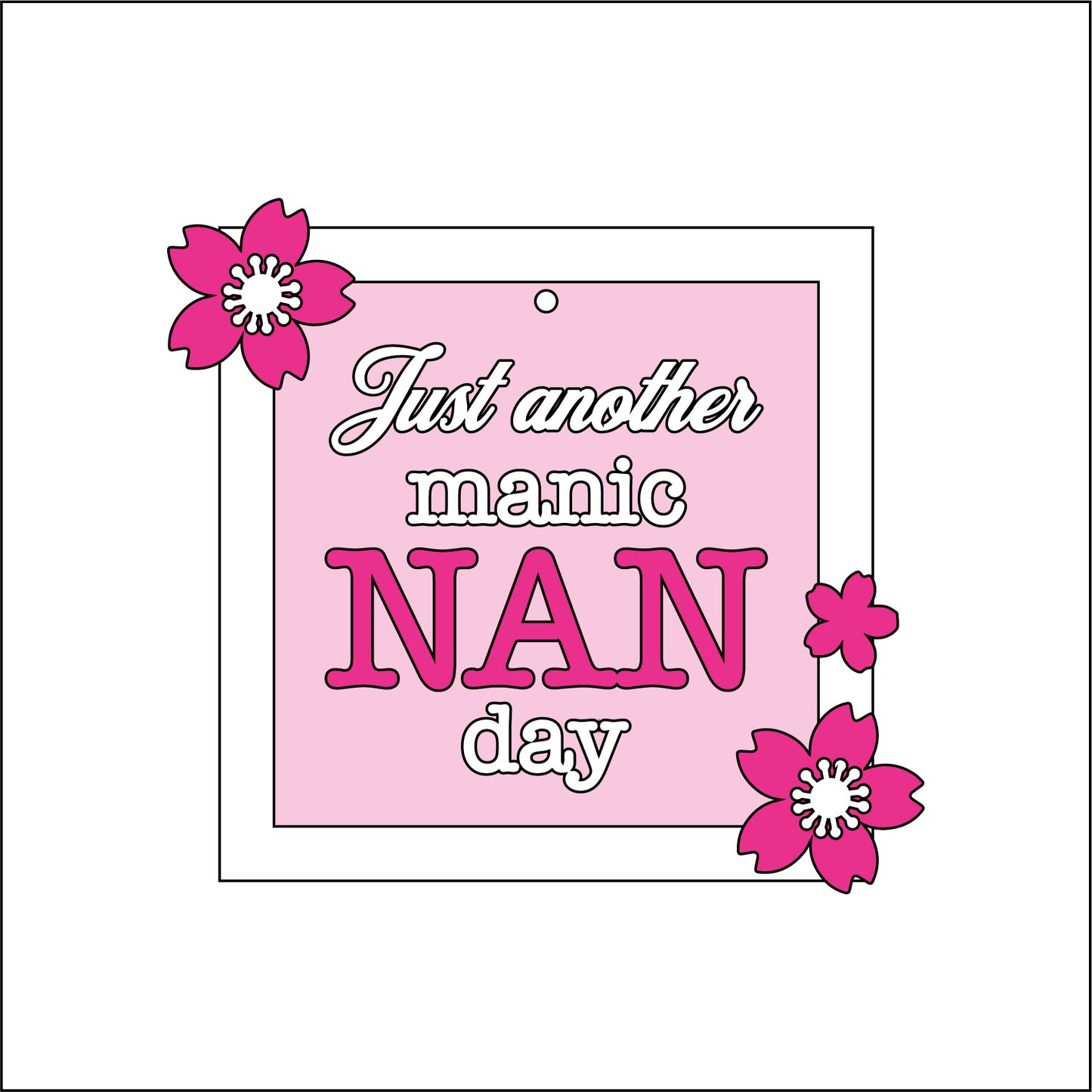15cm Just Another Manic Mum Day Mini Frame