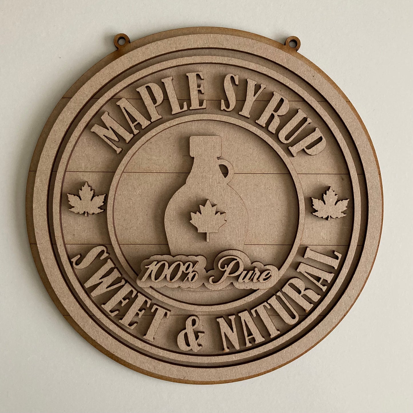 20cm Maple Syrup Sign