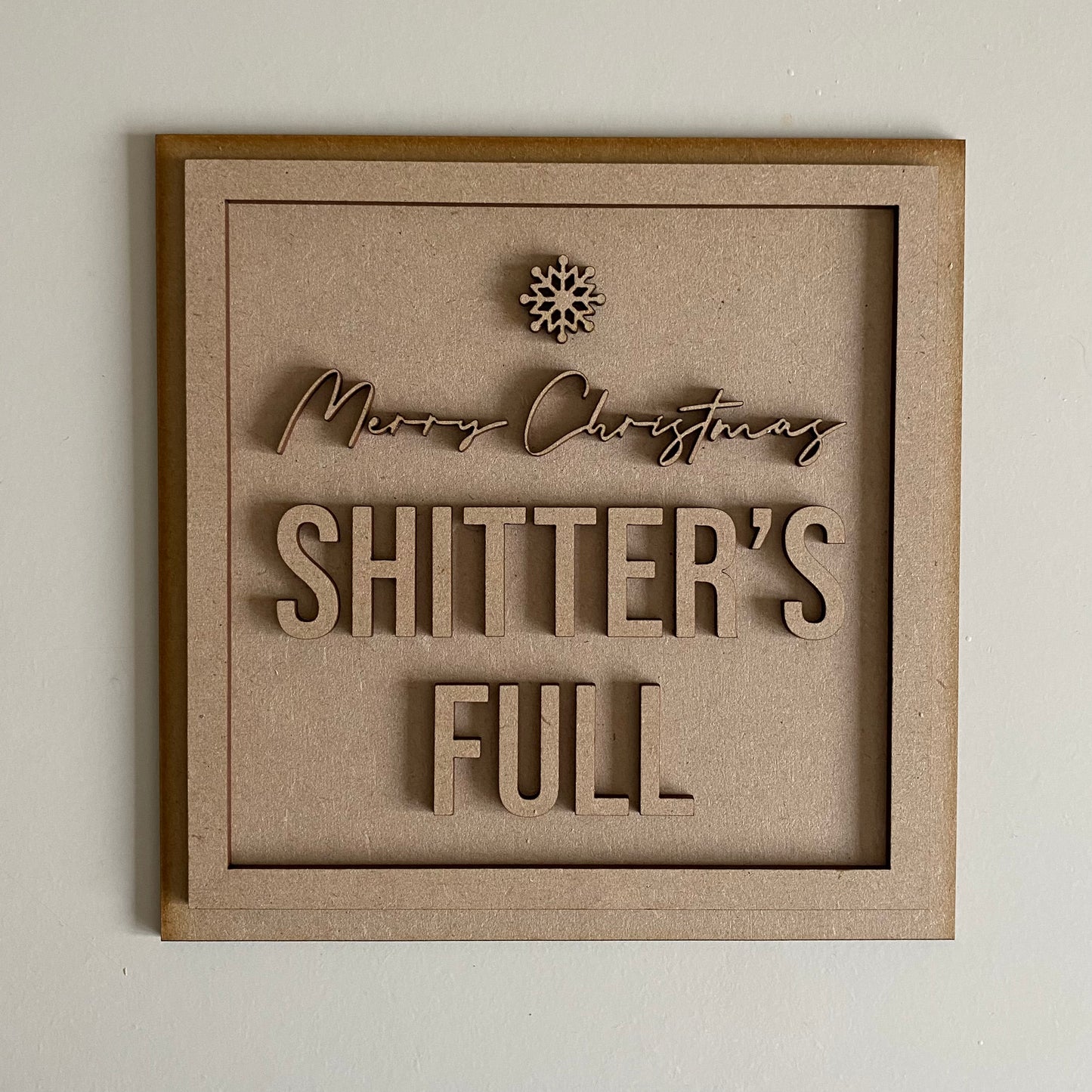 19cm Merry Christmas Shitter's Full Sign