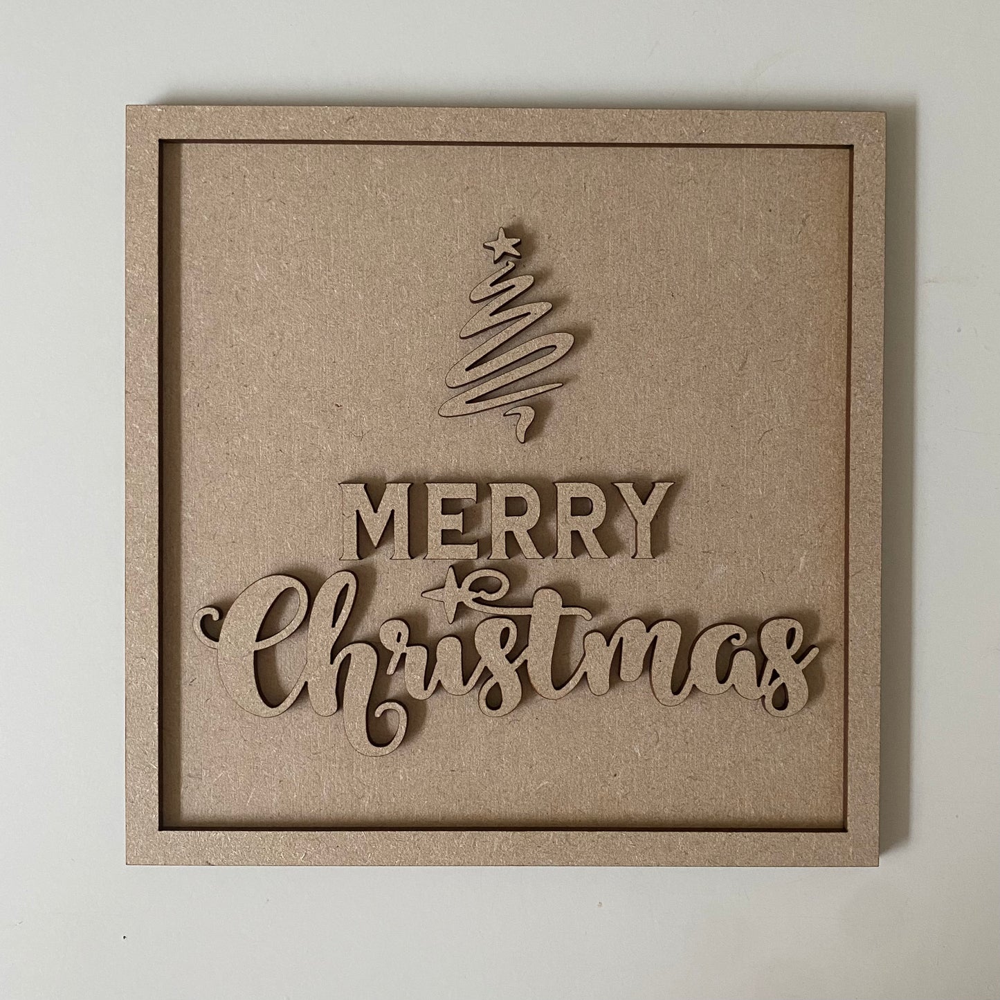 19cm Merry Christmas Tree Sign