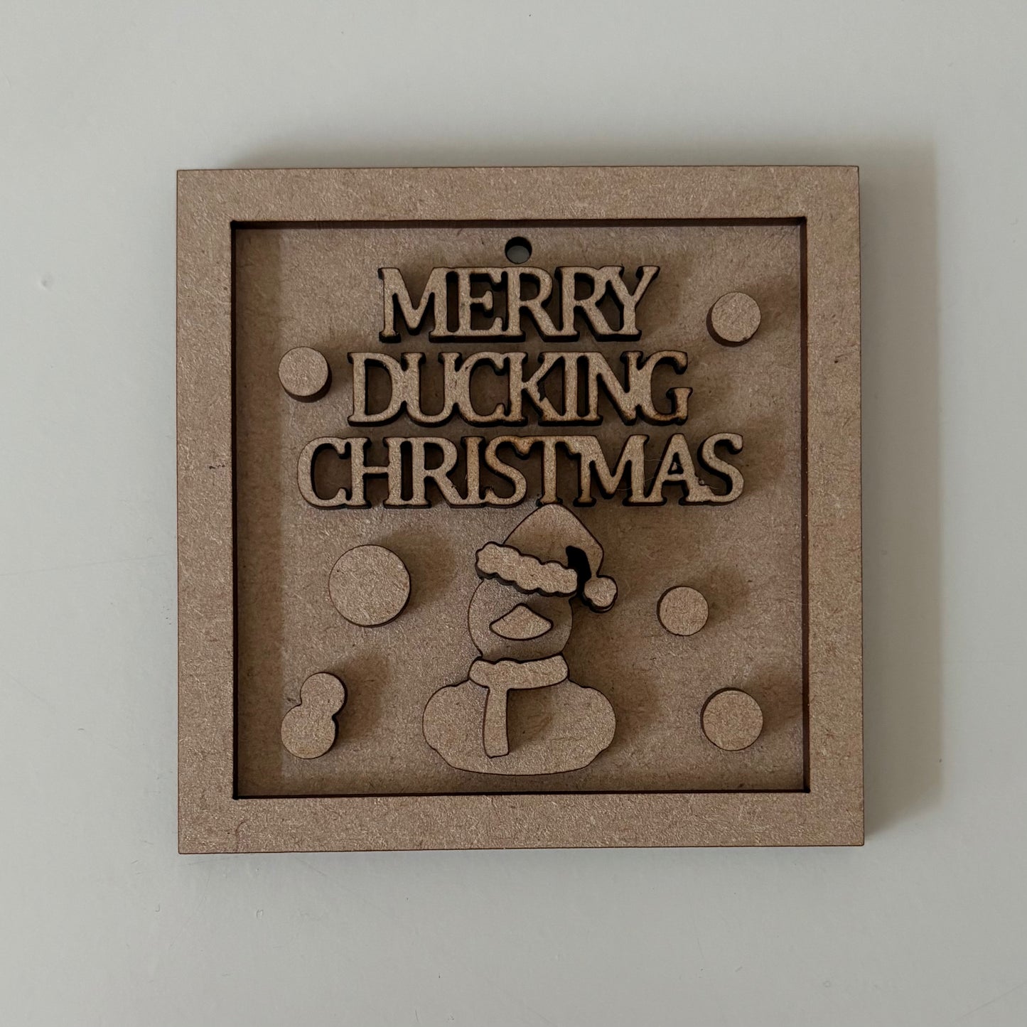 9cm Merry Ducking Christmas Mini Frame