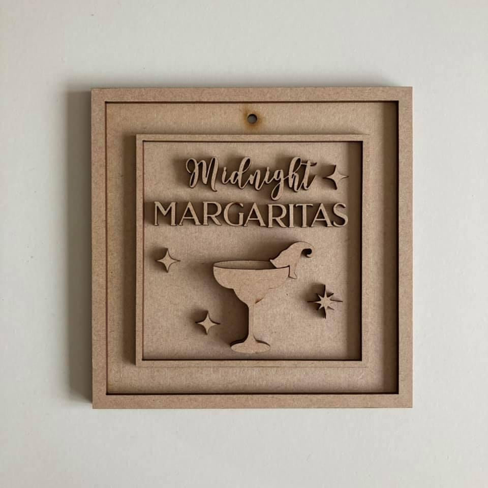 15cm Midnight Margaritas Sign