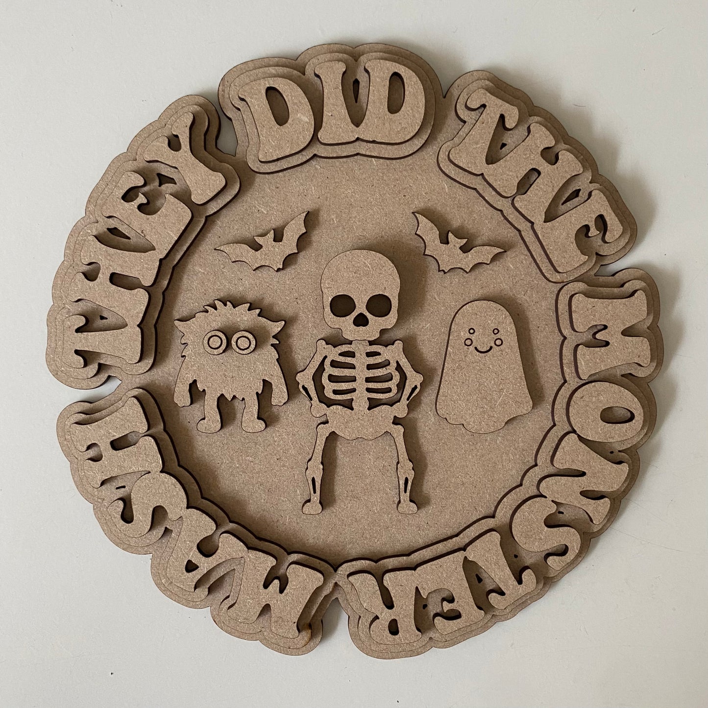 20cm Monster Mash Sign