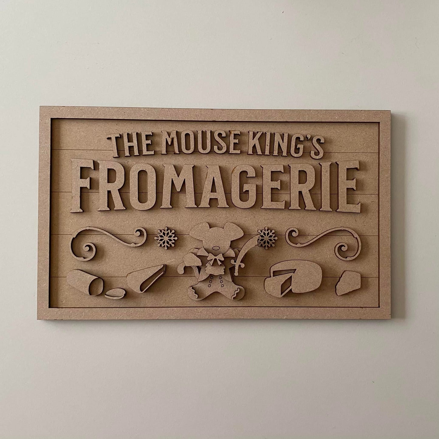 30cm The Mouse King's Fromagerie Sign