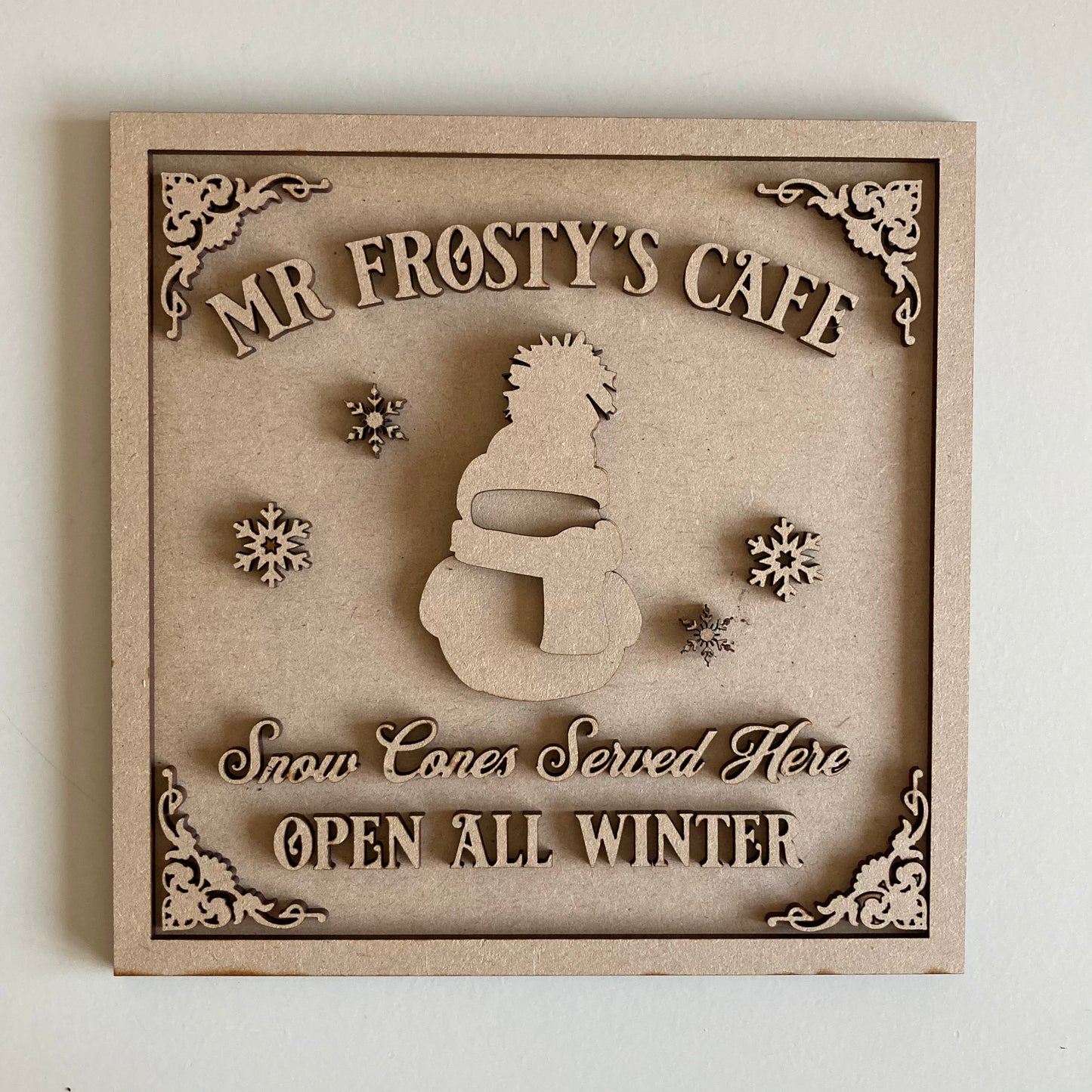 19cm Mr Frosty's Cafe Sign