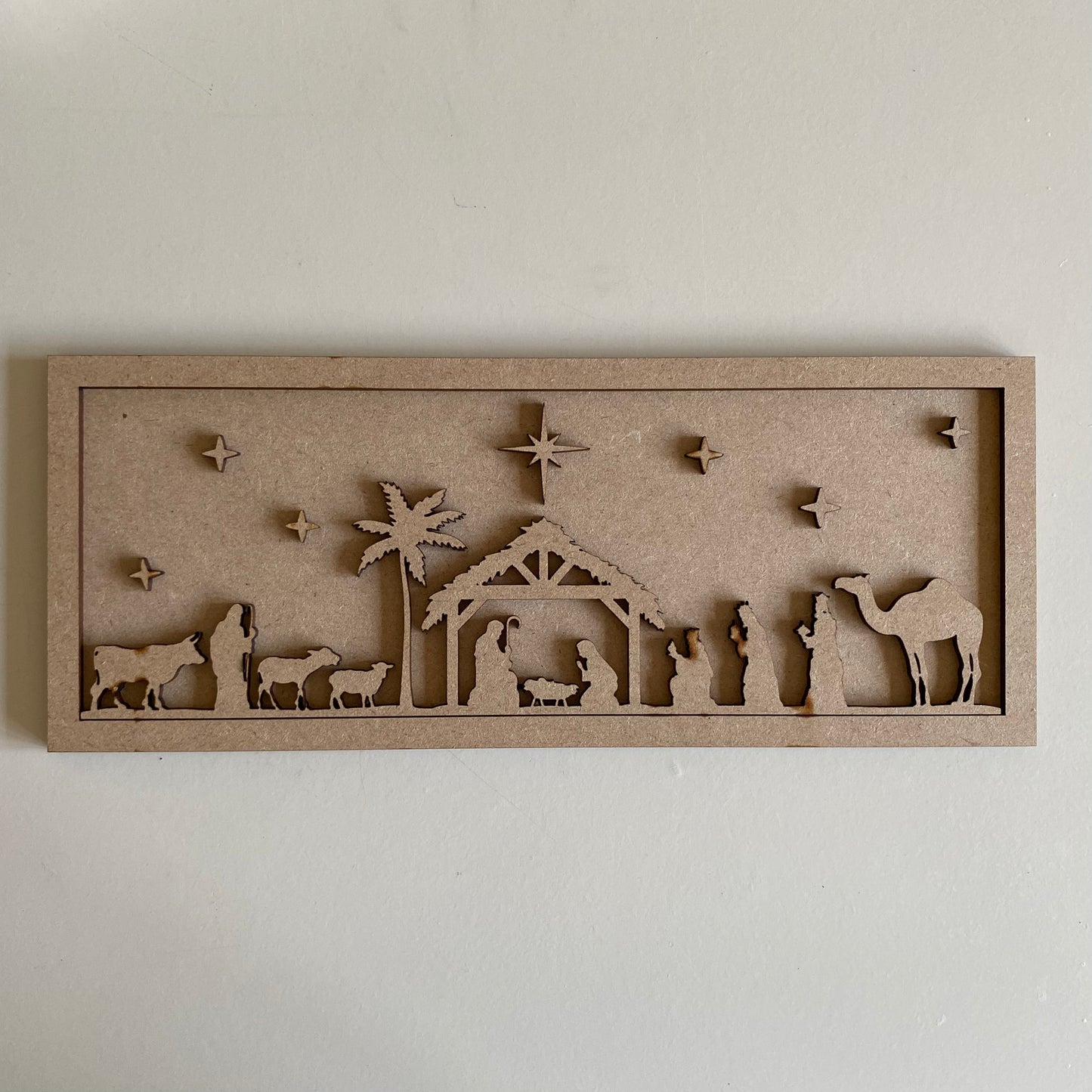 30cm Nativity - 3 Kings Rectangle Sign