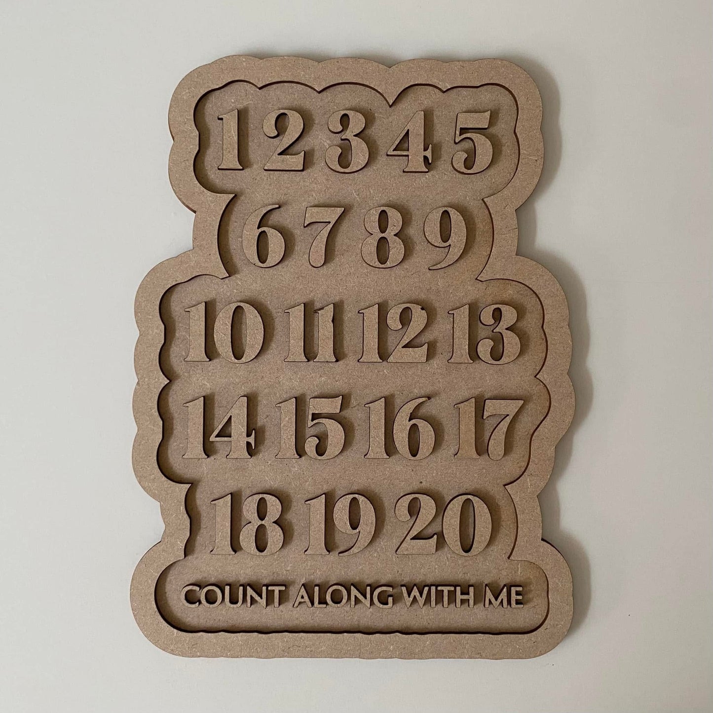 30cm Count Along With Me Sign