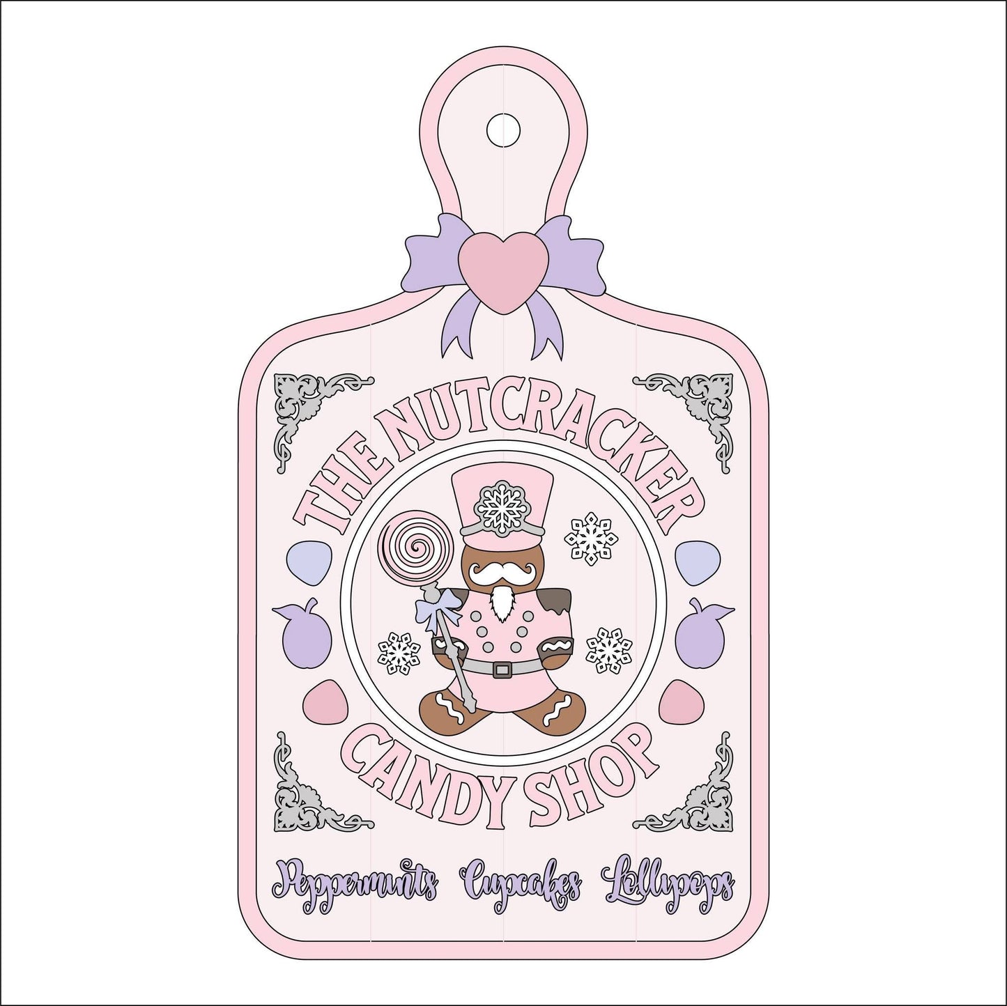 30cm Nutcracker Candy Shop Chopping Board