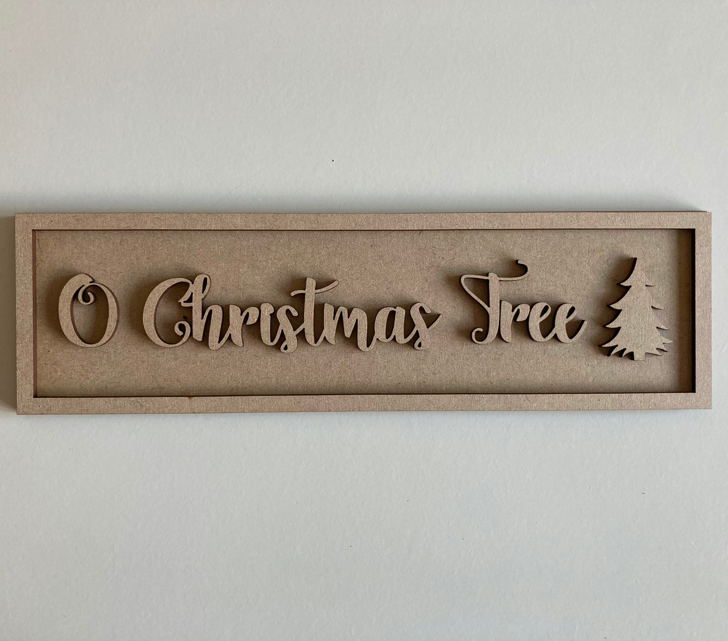 30cm O Christmas Tree Sign