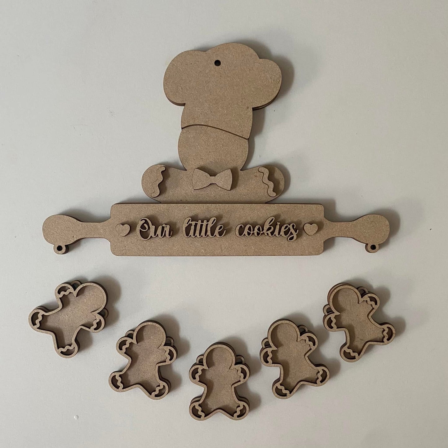 25cm Our Little Cookies - Gingerbread Gingerbread Cookie Bunting