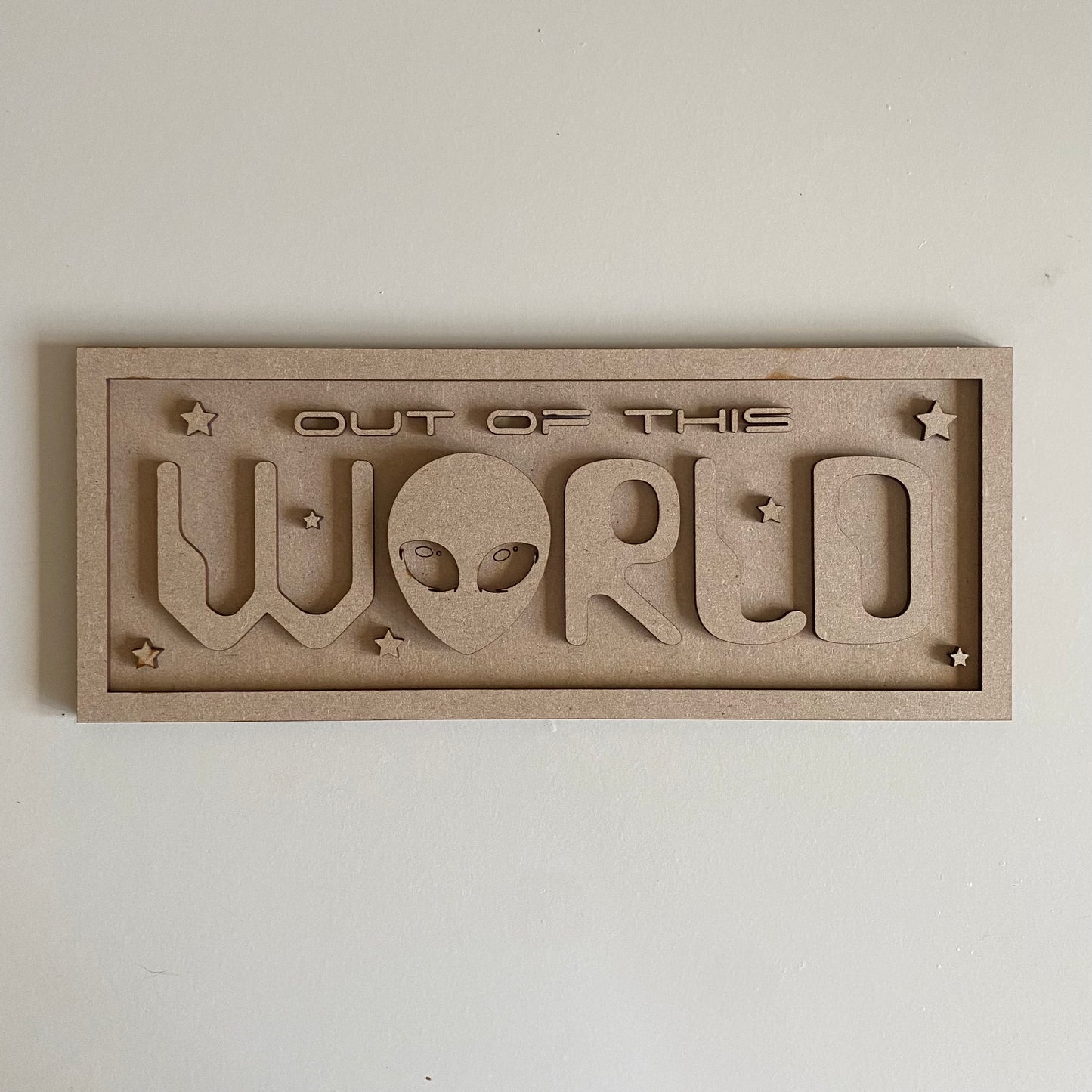 30cm Out of This World Sign