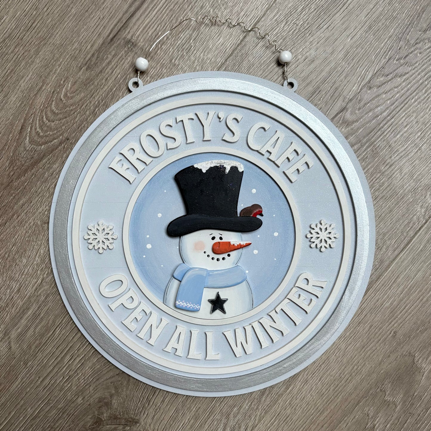 30cm Hand-Painted Frosty's Cafe Sign