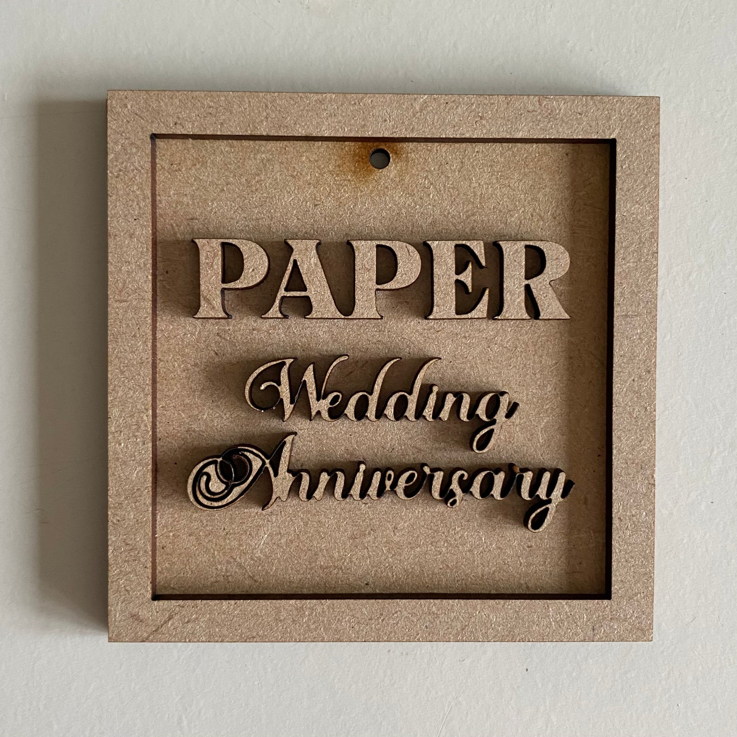 Paper Wedding Anniversary Mini Frame