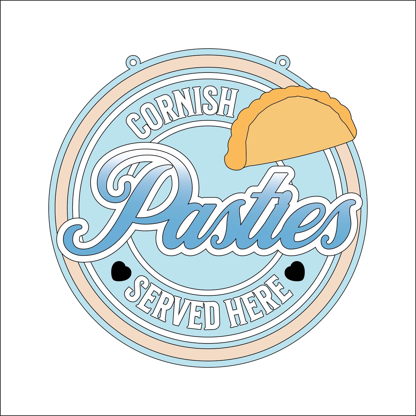 20cm Cornish Pasties Sign