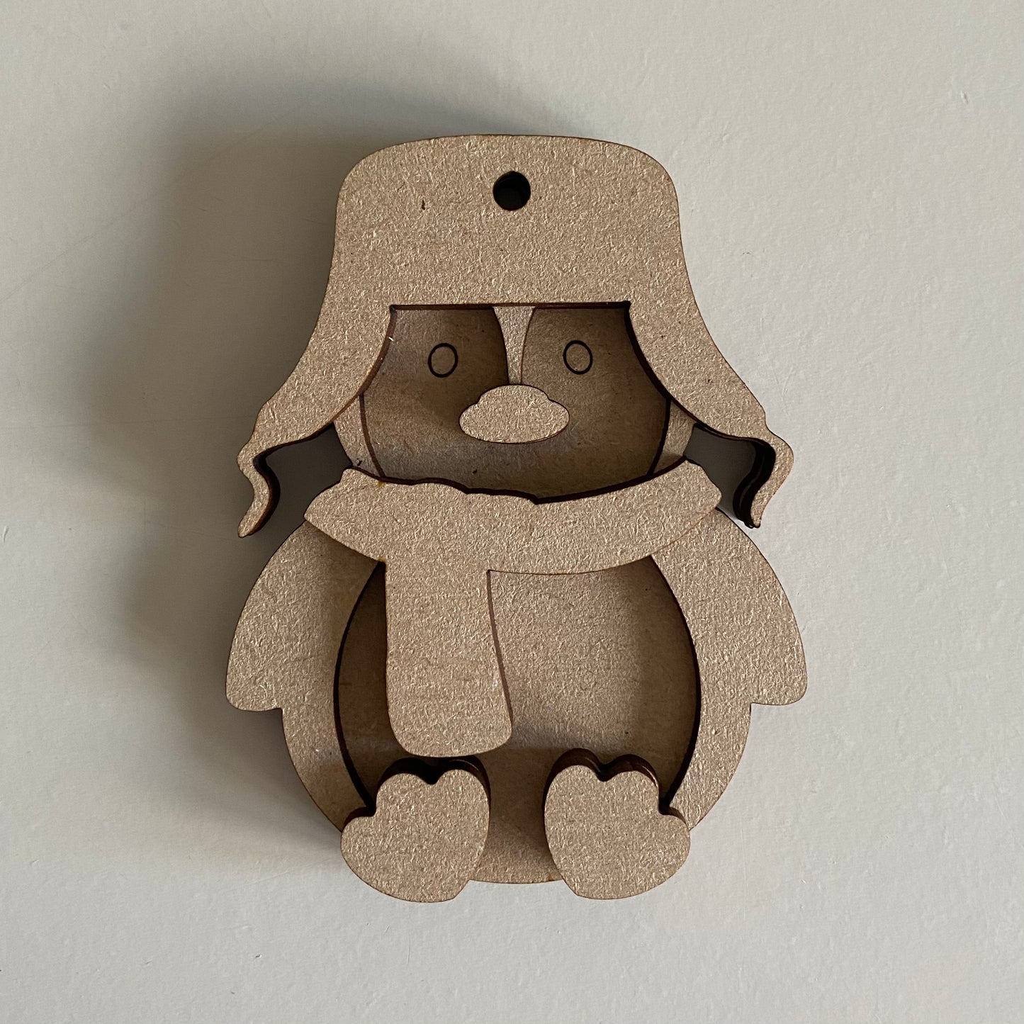 10cm Penguin In Hat Decoration