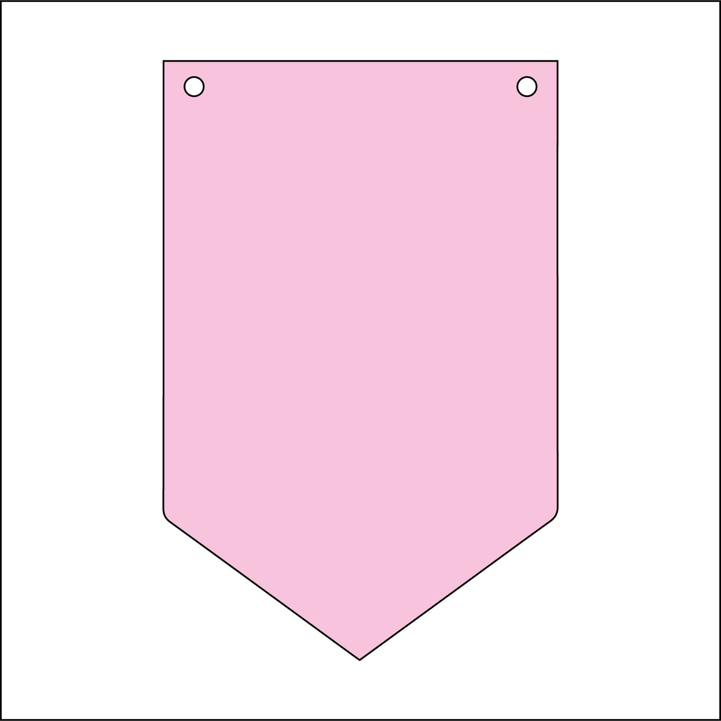 12.5cm Pennant Flag