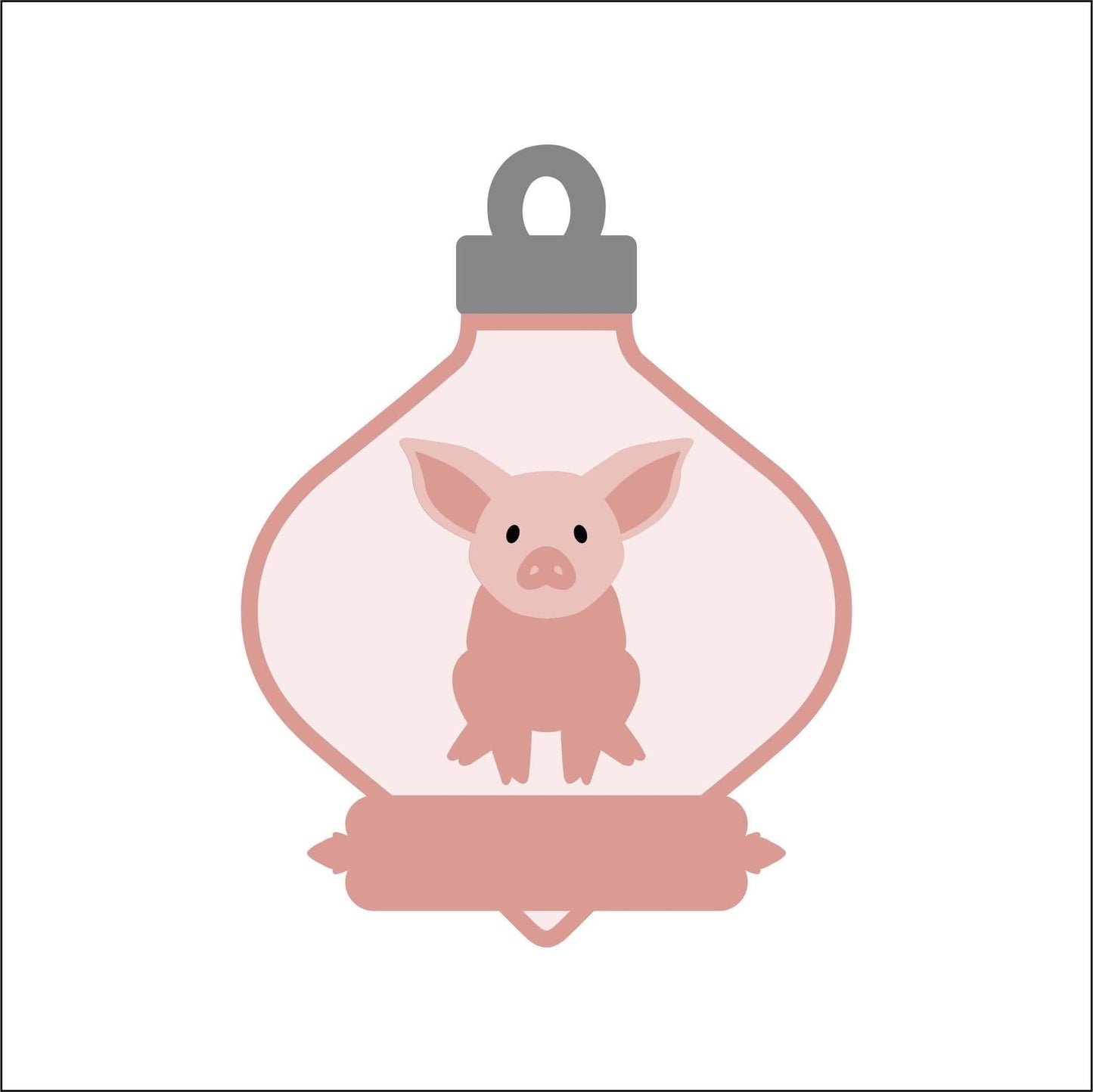 14.5cm Pig Fancy Bauble