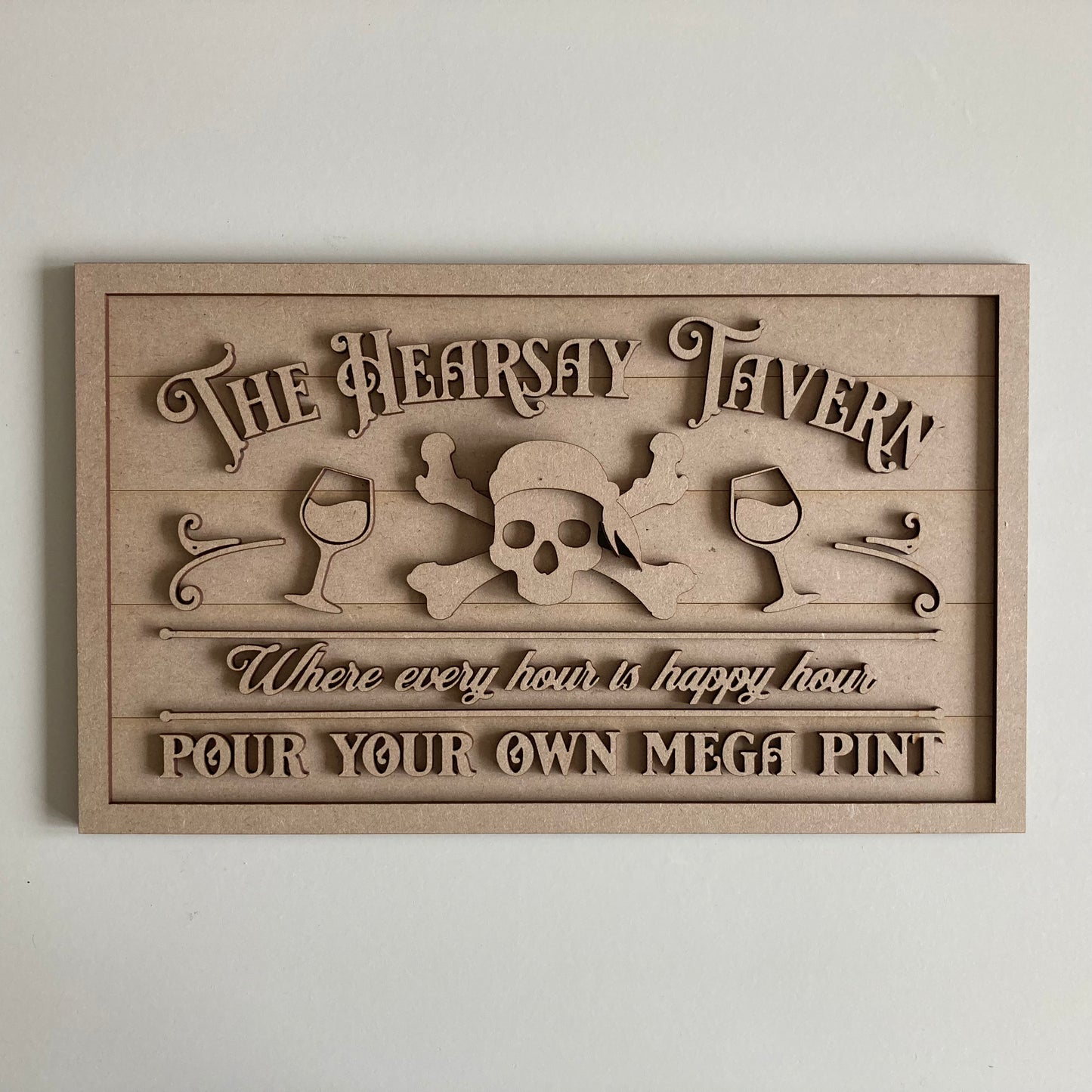 30cm The Hearsay Tavern Sign