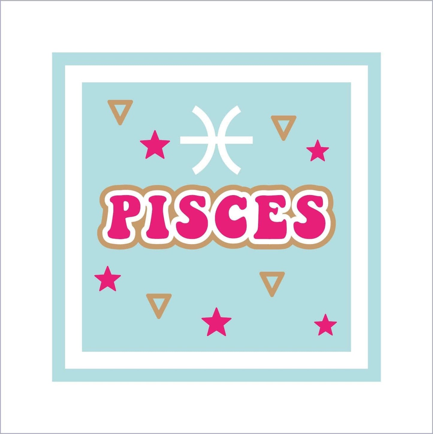 19cm Pisces Symbol Sign