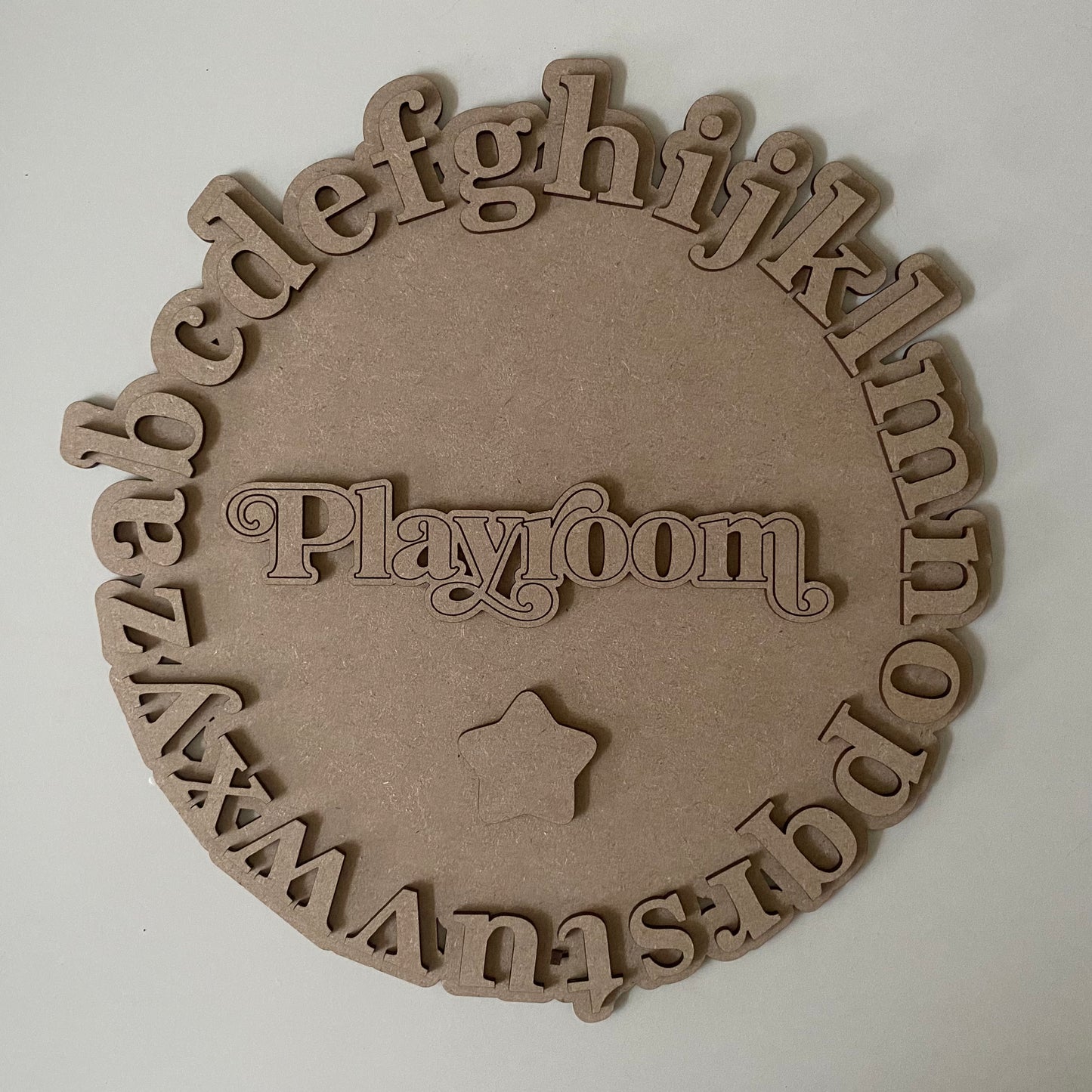 20cm Alphabet Playroom Sign